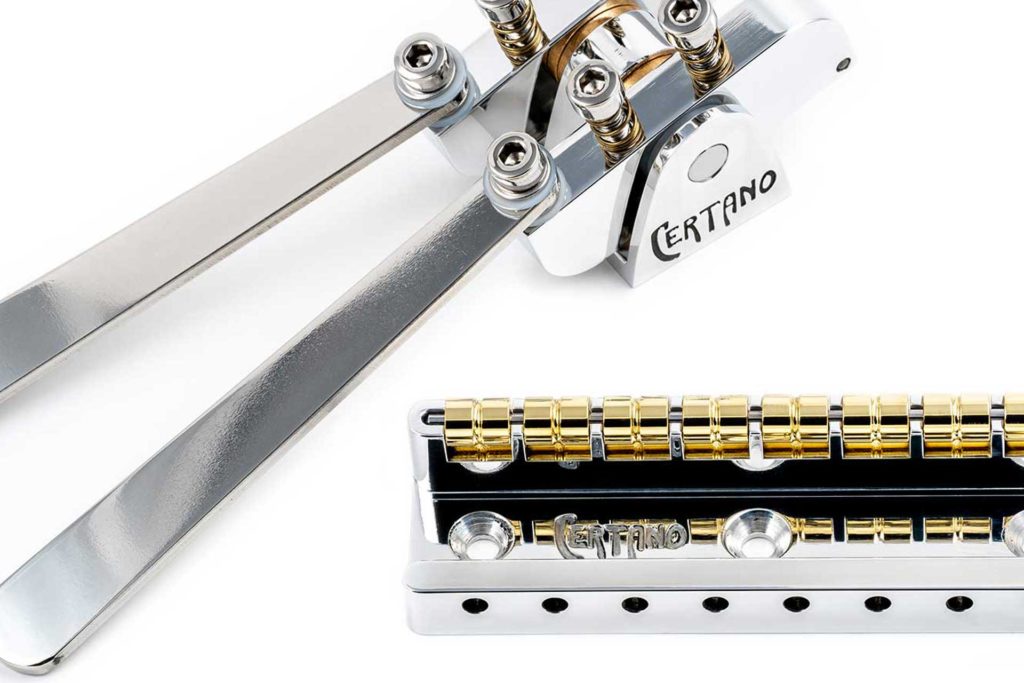 Bridge "R.R.B.2" with the bender "Le carré" for lap steel Certano