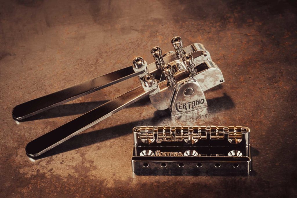 Bridge "R.R.B.1" with the bender "Le carré" for lap steel Certano