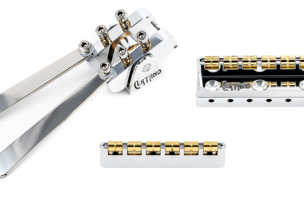 COMBO TRIO Bridge "R.R.B.1" + Roller Nut “R.R.N.1” + the bender "Le